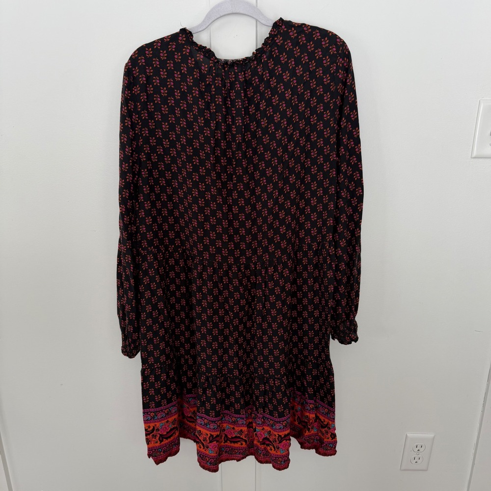 Beach Lunch Lounge Women's Dress Cover-Up Long Sleeve Boho Beachy Floral Size XL - Picture 8 of 13